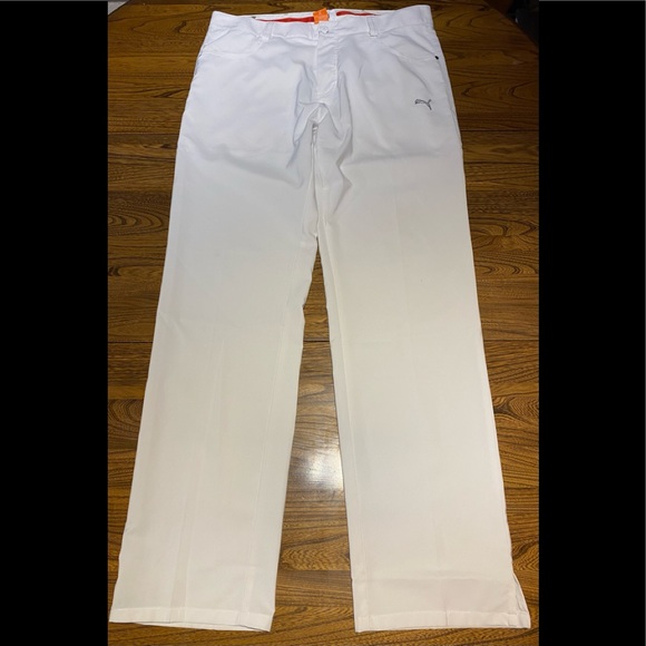 Puma Golf 34 White Pants - Picture 2 of 8